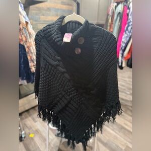 Black Cable Knit Women's Sweater